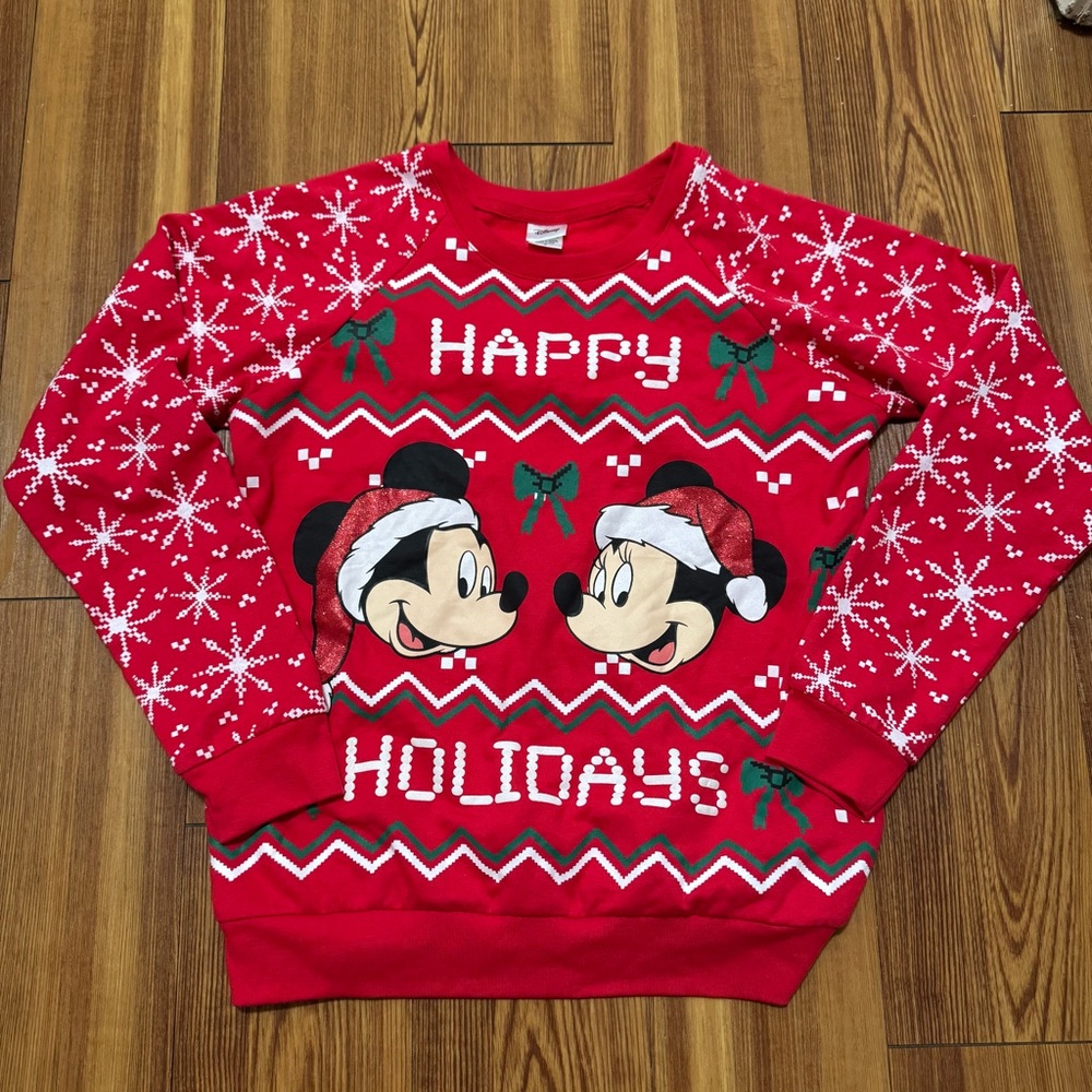 Disney Mickey & Minnie Mouse “Happy Holidays” Sweatshirt